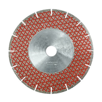 Electroplated 180MM Diamond Saw Blade Cutting And Grinding For Stone Marble Ceramic Granite