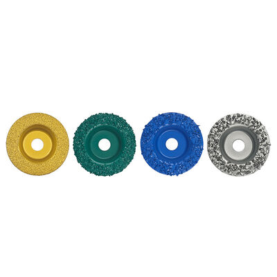 125mm Tungsten steel carbide grinding wheel vacuum brazed wood marble cutting tool