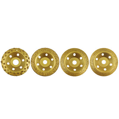 125mm Tungsten steel carbide grinding wheel vacuum brazed wood marble cutting tool