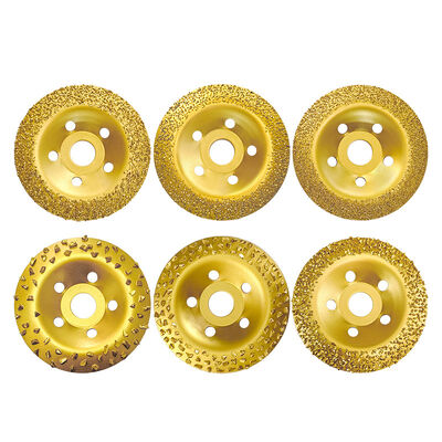 125mm Tungsten steel carbide grinding wheel vacuum brazed wood marble cutting tool